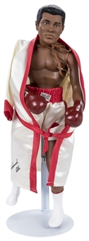 Muhammad Ali 16 Inch Effanbee Doll with Autographed White Robe (Beckett)